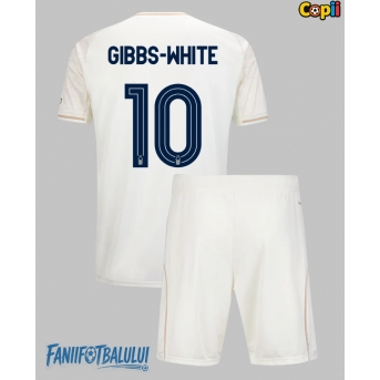 Nottingham Forest Morgan Gibbs-White #10 Echipament de Fotbal Replică 2025-26 Copii Deplasare (+ Șorturi)